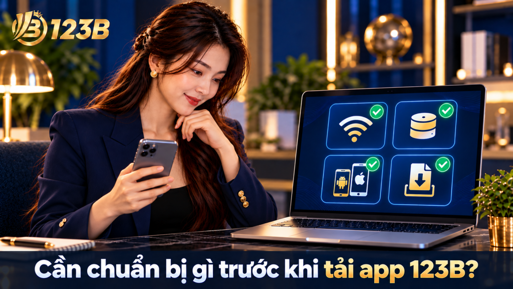 Cần chuẩn bị gì trước khi tải app 123B?