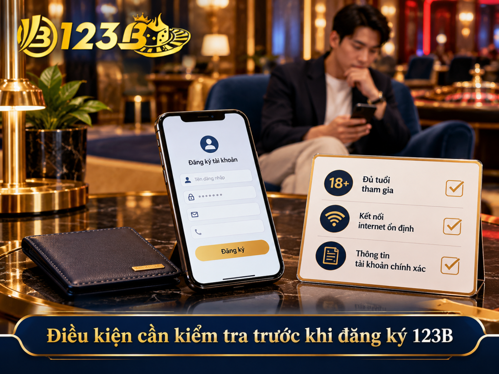 Điều kiện cần kiểm tra trước khi đăng ký 123B