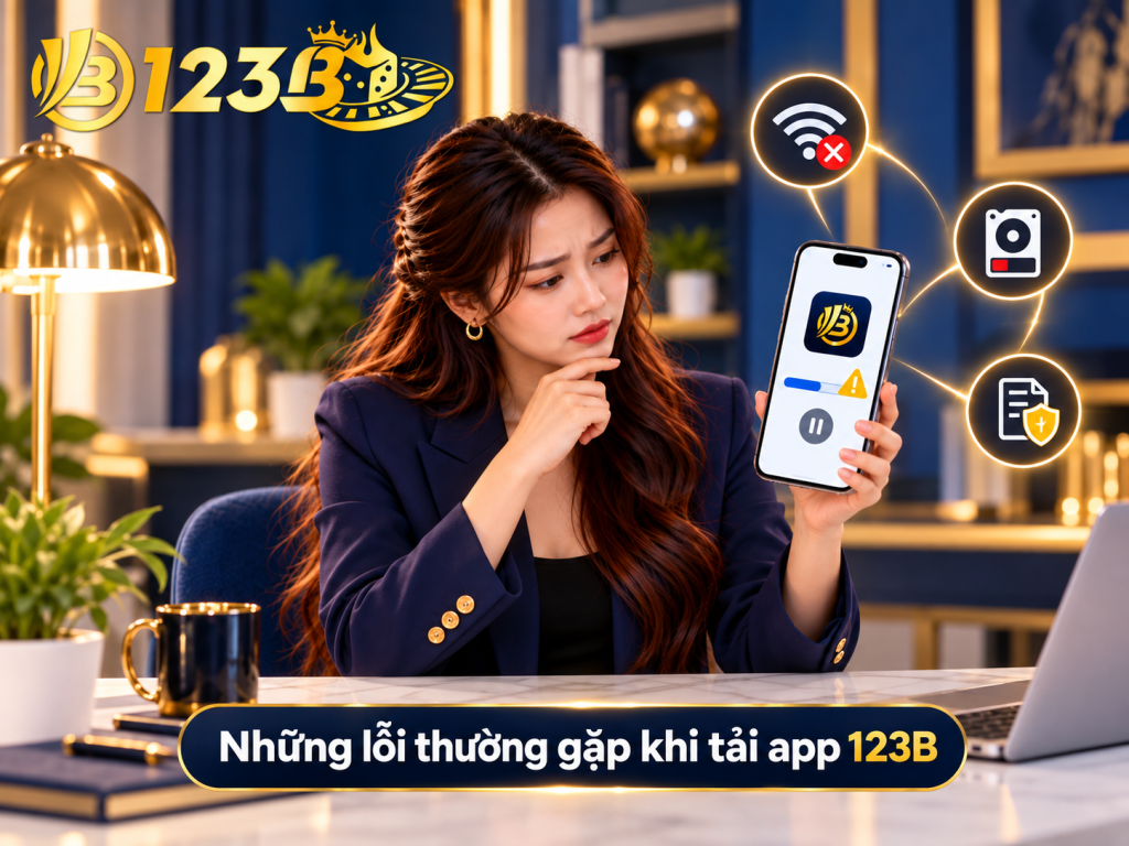 Những lỗi thường gặp khi tải app 123B